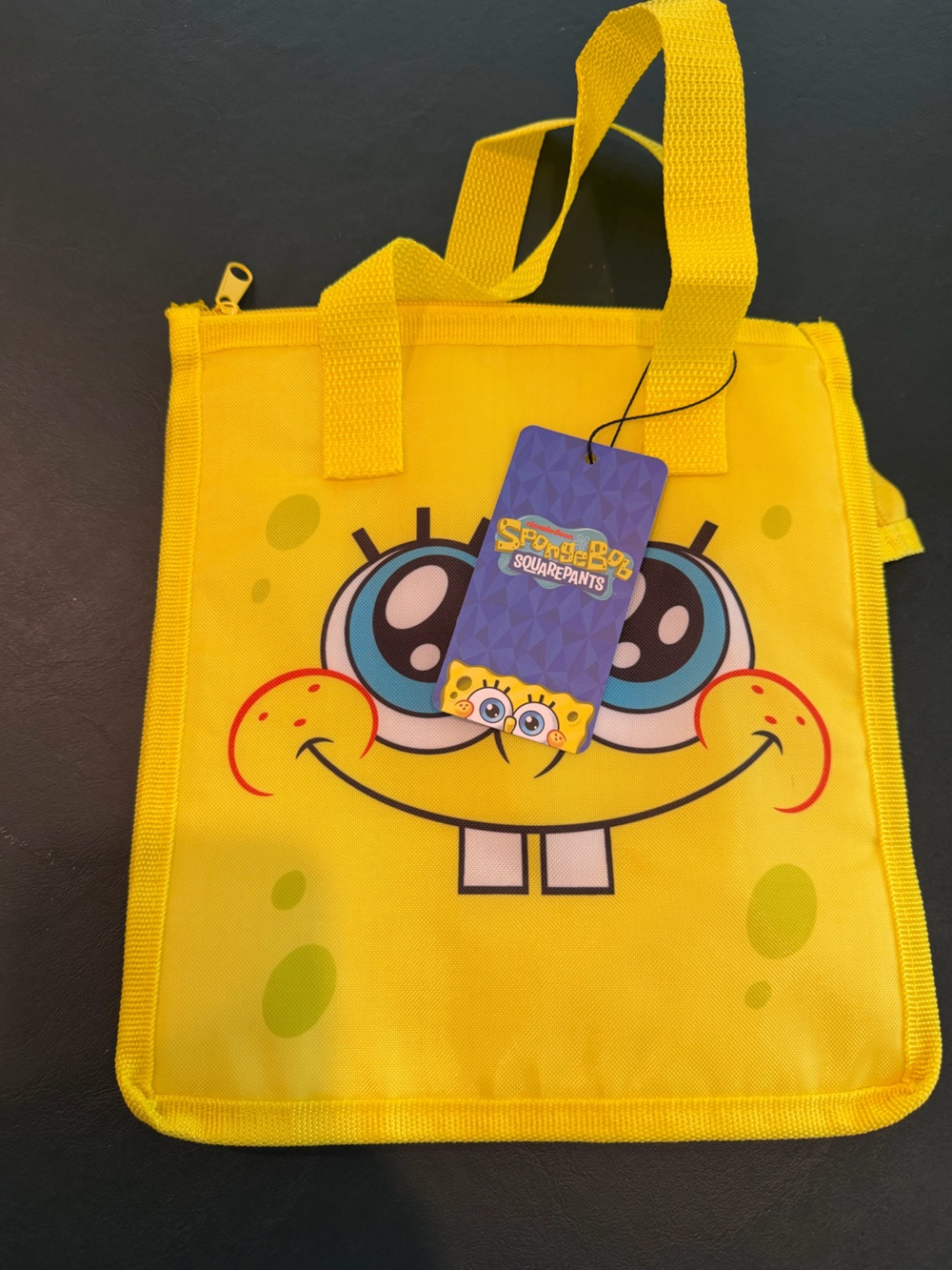 SpongeBob Squarepants Yellow Graphic Face lunch bag